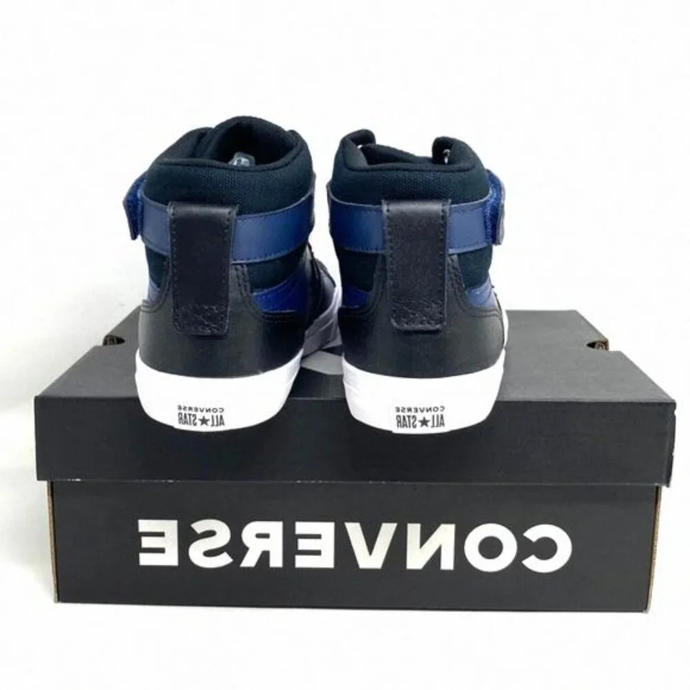 Converse Pro Blaze Strap Leather Sneakers High Top Navy A04834C Kid Women Casual